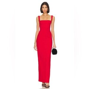 NWT Solace London Joni maxi Dress in Red